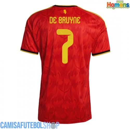 Camisa de time de futebol Bélgica Kevin De Bruyne #7 Replicas 1º Equipamento Mundo 2026 Manga Curta